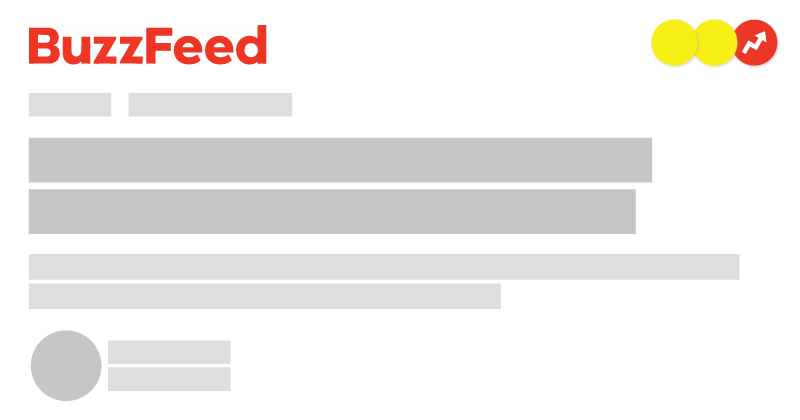 Minimalist representation of a BuzzFeed article page